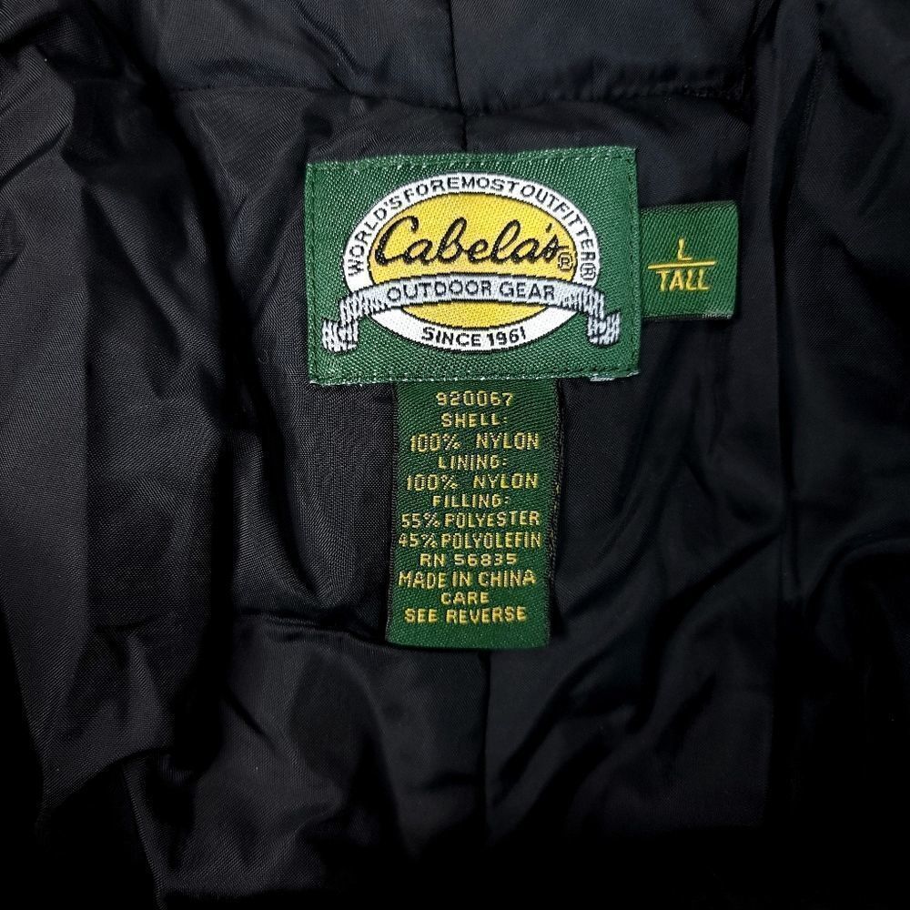 Cabelas Gore-Tex Black Snow Bibs Overalls Mens Large Tall Black Nylon Outdoors - Picture 5 of 8
